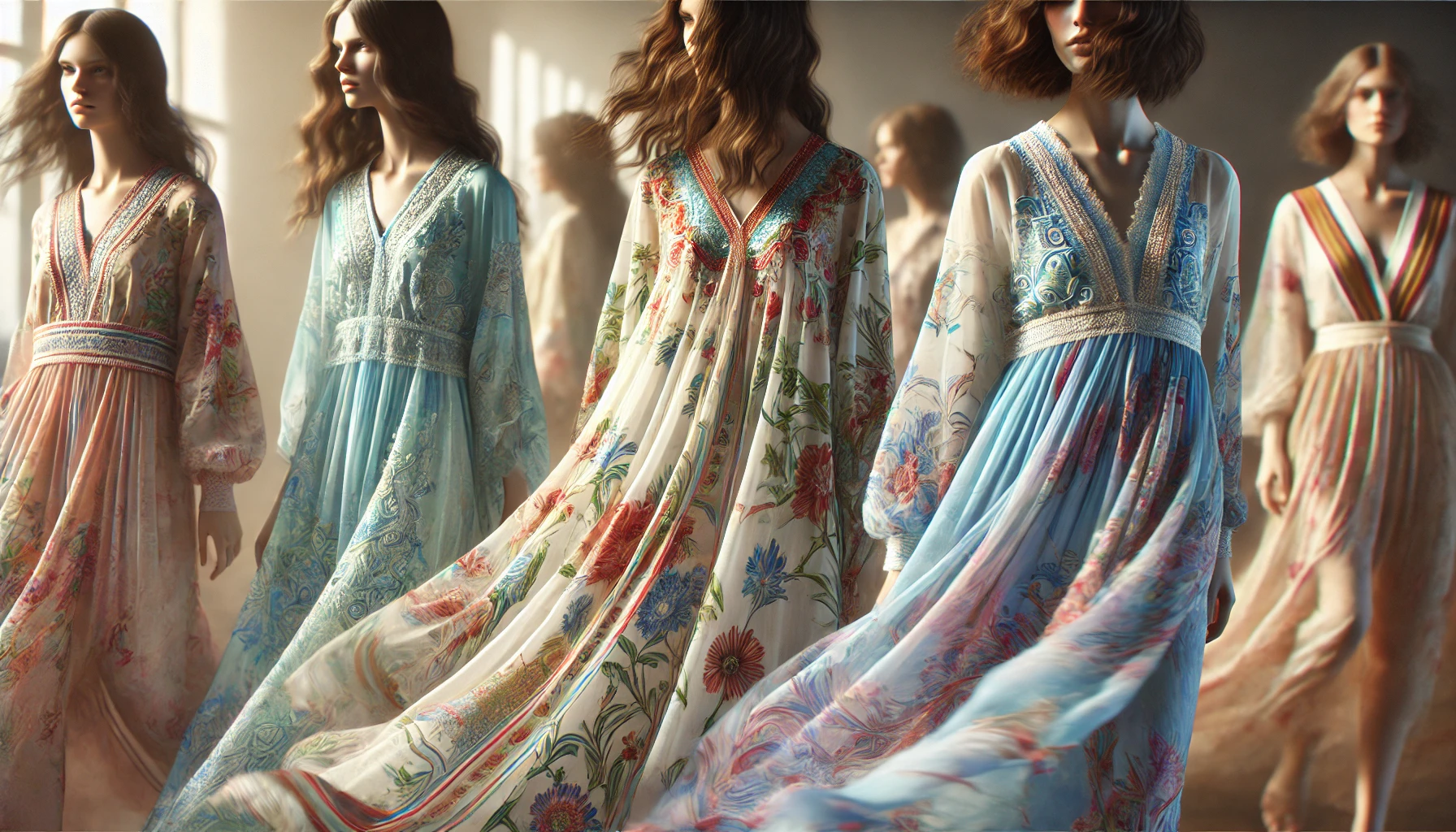 homme-hippie Asymetrické vidiecke šaty boho